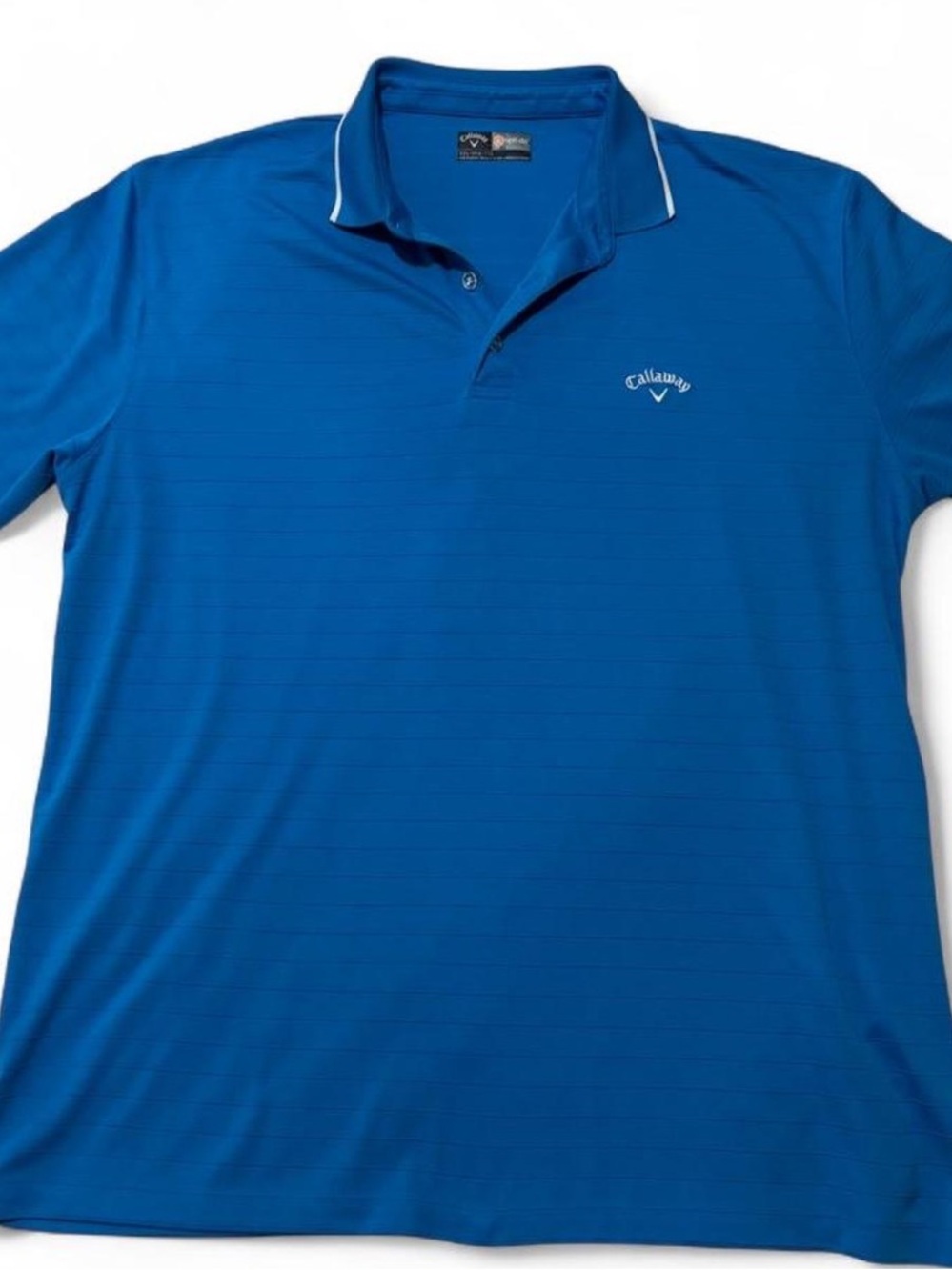 Callaway Opti-Dri Golf Polo – Royal Blue Pinstripe – XXL